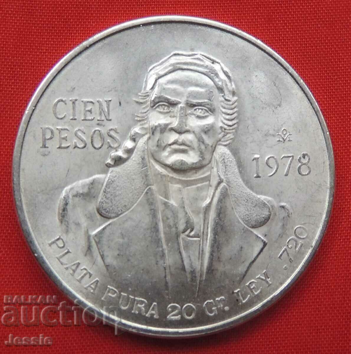100 Cien Pesos 1978 Mexico