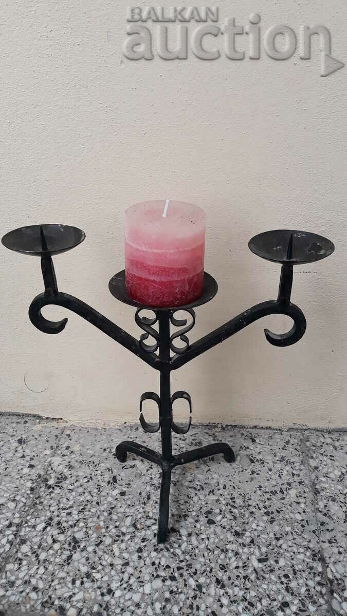 Antique iron handmade candle holder lamp