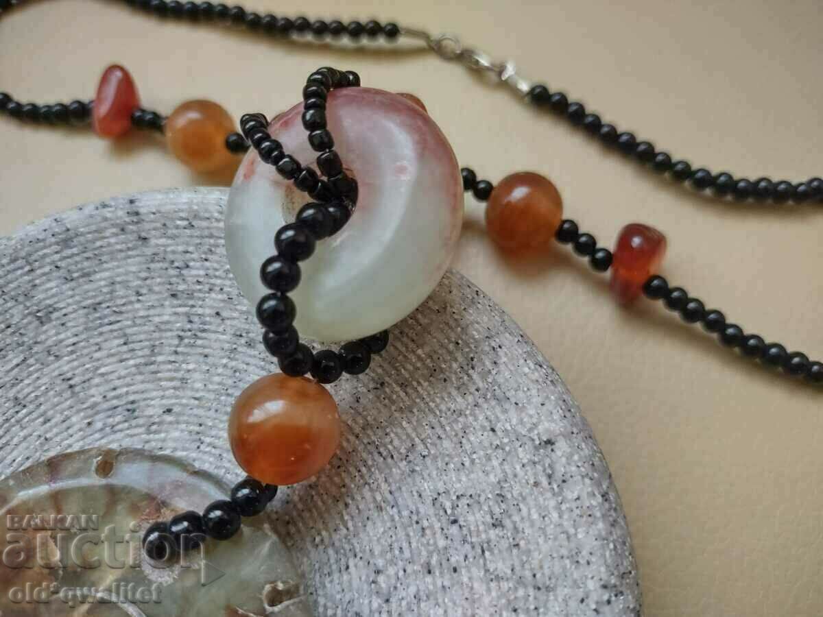 Necklace/Necklace/Jewelry with central rotating element with price 199.00 BGN | € 101.75