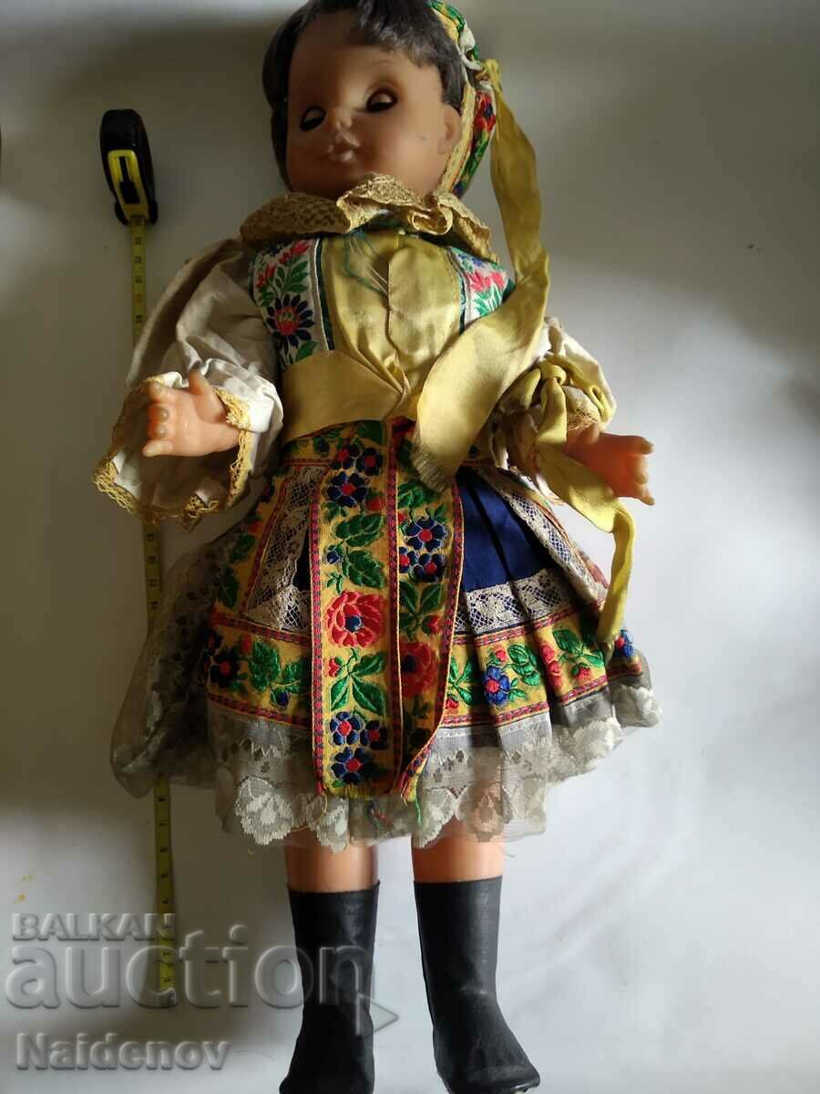 Old big doll folk costume