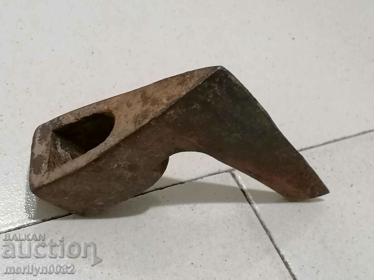 Auction Old hatchet, axe, axe, saber blade wrought iron Auction Old hatchet, axe, axe, saber blade wrought iron