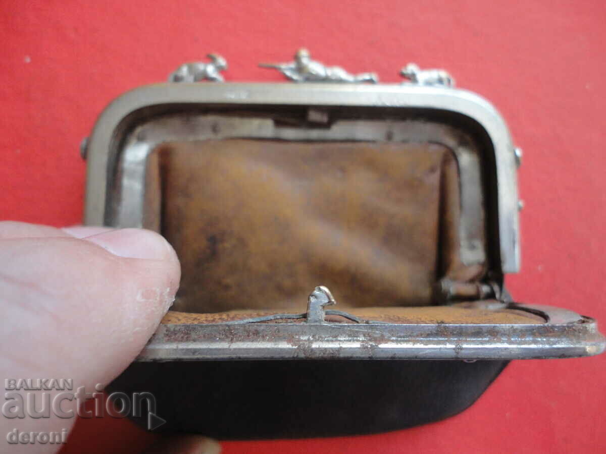 Auction Unique Hunting Leather Purse Purse DRGM 3 Reich Auction Unique Hunting Leather Purse Purse DRGM 3 Reich