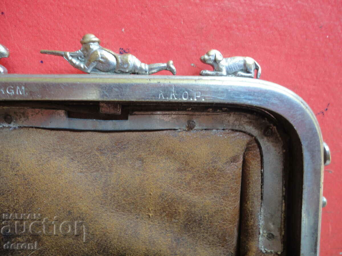Unique Hunting Leather Purse Purse DRGM 3 Reich - 5 Unique Hunting Leather Purse Purse DRGM 3 Reich - 5