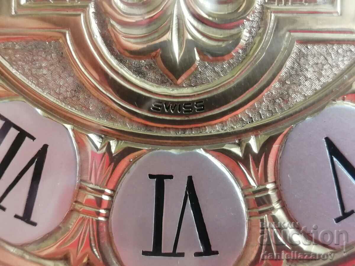 Delivery of ELSINOR Tabletop Swiss Mechanical Onyx Clock Delivery of ELSINOR Tabletop Swiss Mechanical Onyx Clock