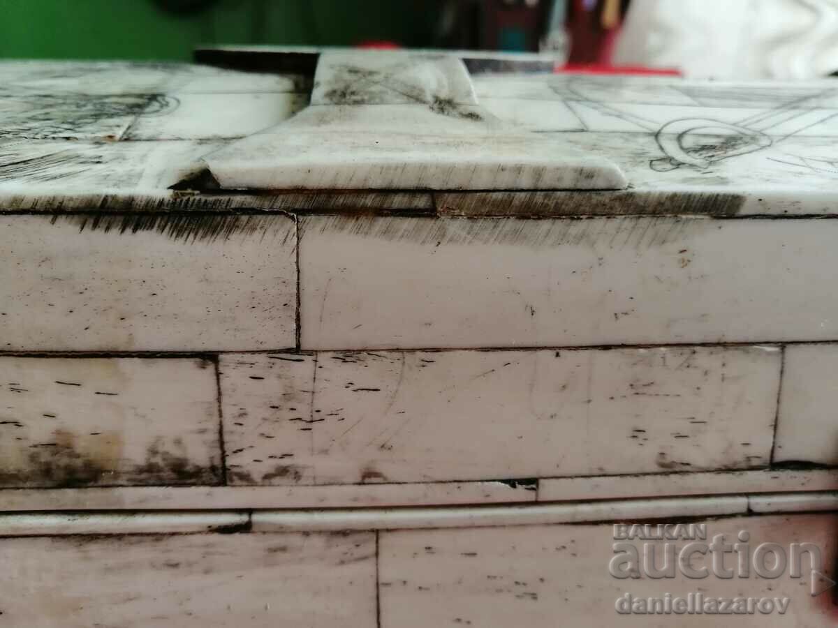 Unique! Large Box, Chest, Chest made of CAMEL Bone - 5