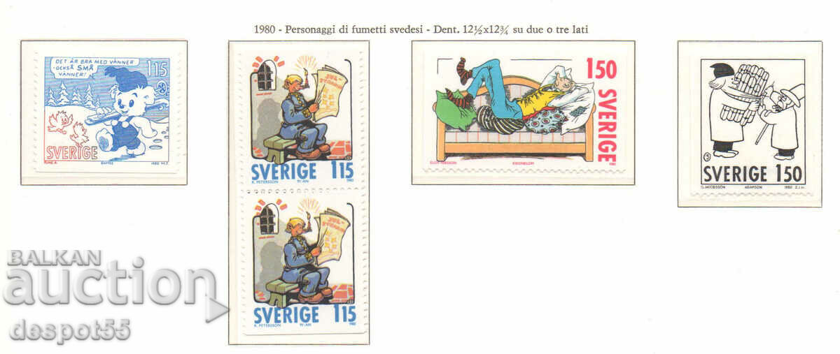 1980. Suedia. benzi desenate suedeze.