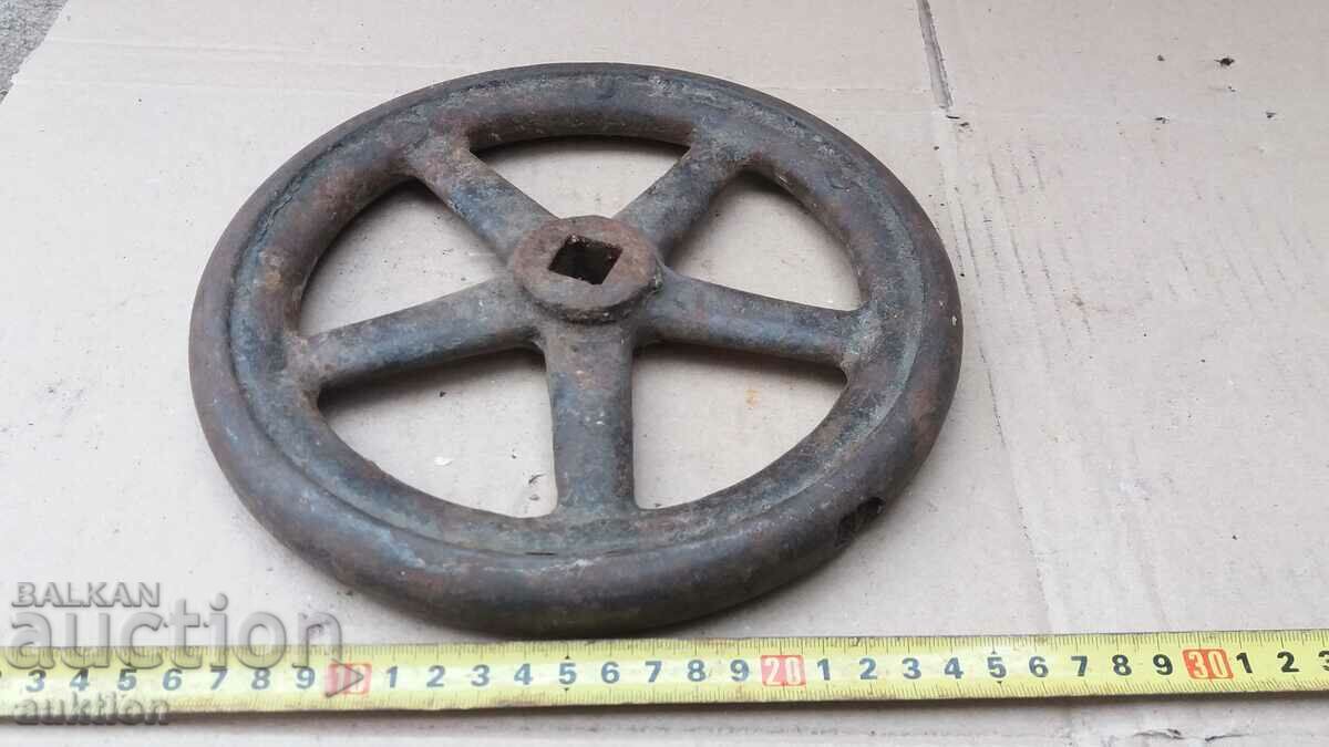 SOLID RAIL WHEEL - FROM AN OLD MACHINE - 5 SOLID RAIL WHEEL - FROM AN OLD MACHINE - 5