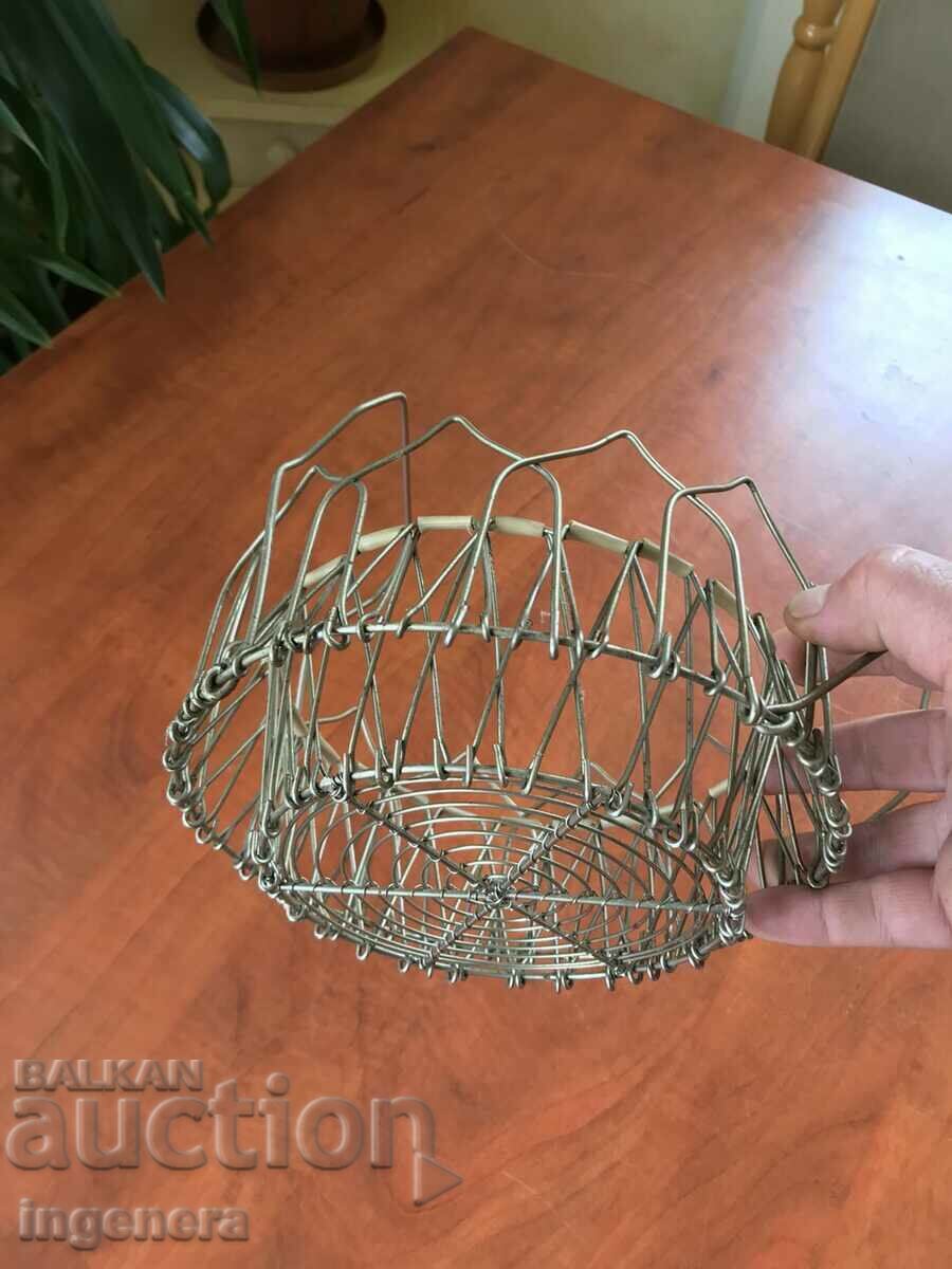 METAL BASKET RETRO FOLDABLE AND IN DIFFERENT SHAPES - 5