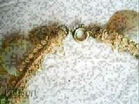 very beautiful old gray necklace