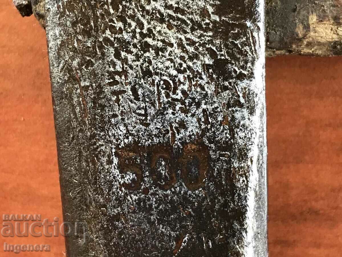 HAMMER ANTIQUE TOOL-500 GR. MARKING with price 11.00 BGN | € 5.62 HAMMER ANTIQUE TOOL-500 GR. MARKING with price 11.00 BGN | € 5.62