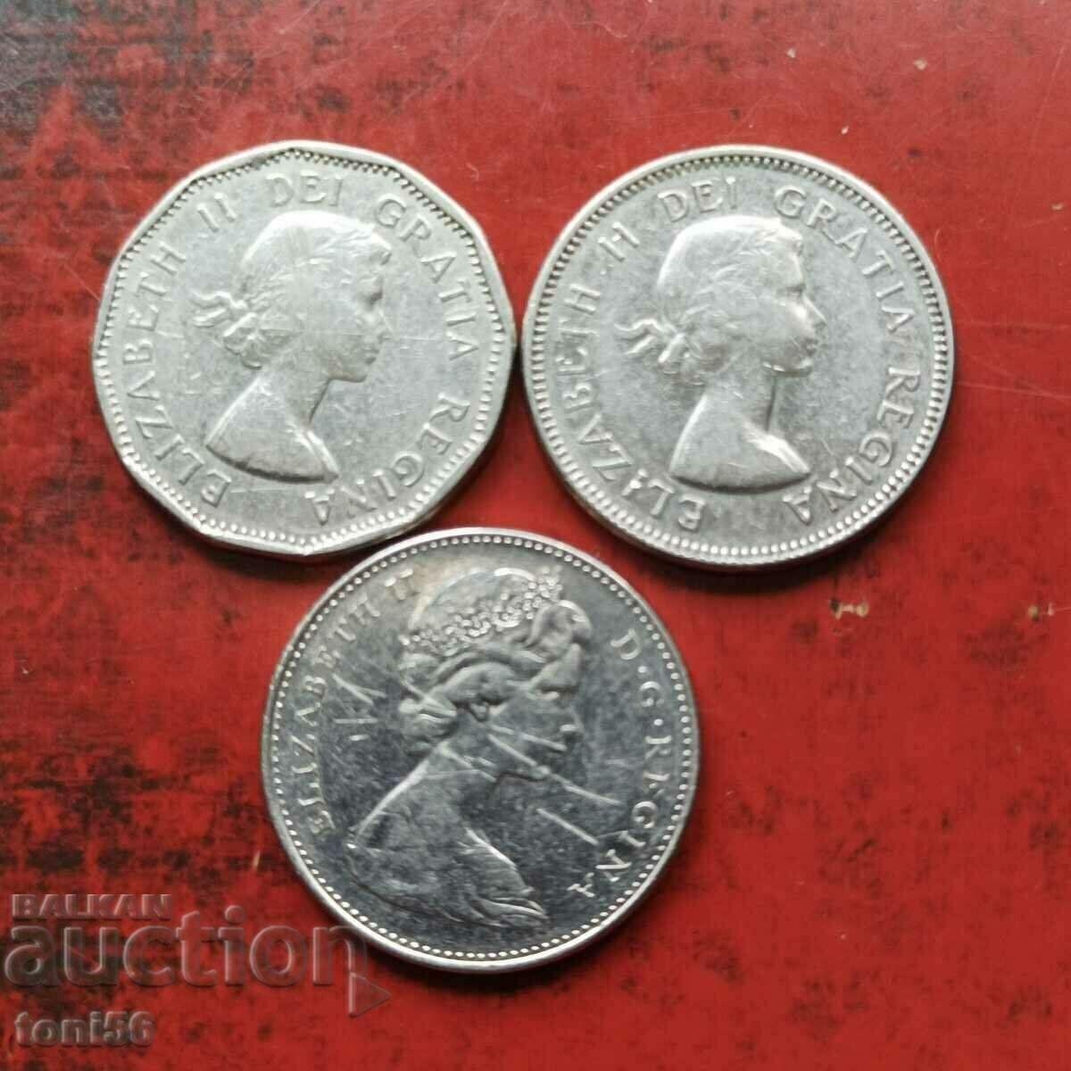 Canada 3 x 5 cents 1961-68 with price 0.80 BGN | € 0.41 Canada 3 x 5 cents 1961-68 with price 0.80 BGN | € 0.41