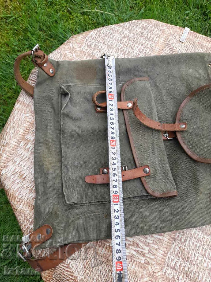 Auction  Old tarpaulin backpack