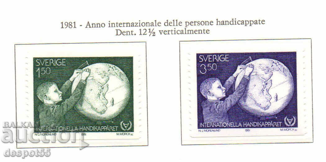 1981. Sweden. International Year of Persons with Disabilities.
