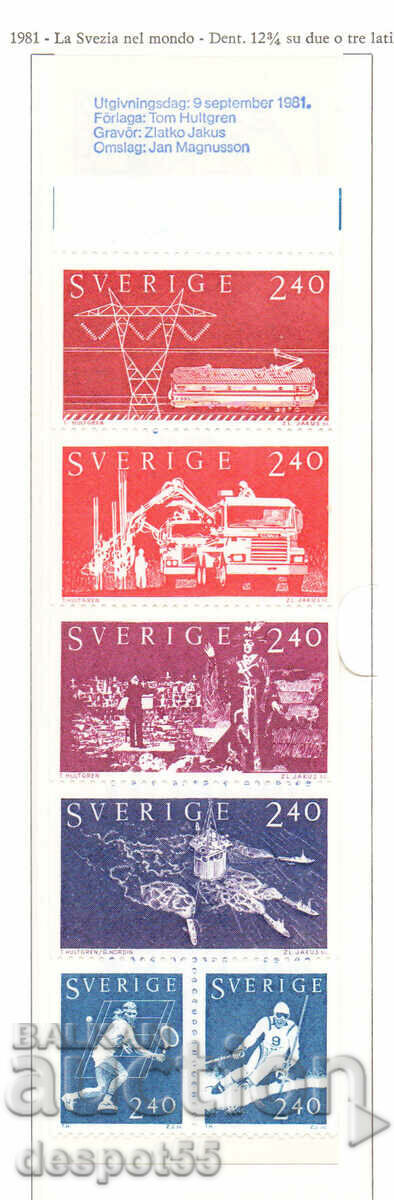 1981. Sweden. Sweden around the world. Strip.