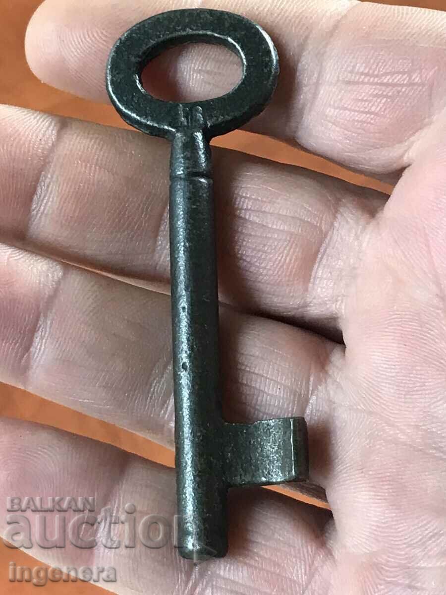 ANTIQUE KEY FROM GRANDMOTHER AND GRANDFATHER'S CHESTS CUT PADLOCK - 5 ANTIQUE KEY FROM GRANDMOTHER AND GRANDFATHER'S CHESTS CUT PADLOCK - 5