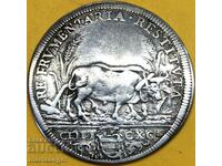 Александър VIII Тестон Ватикан Рим 1690 сребро