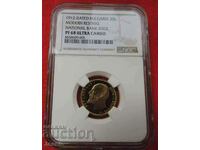 20 BGN 1912 RESTRIKE (aur) NGC PF 68 ULTRA CAMEO