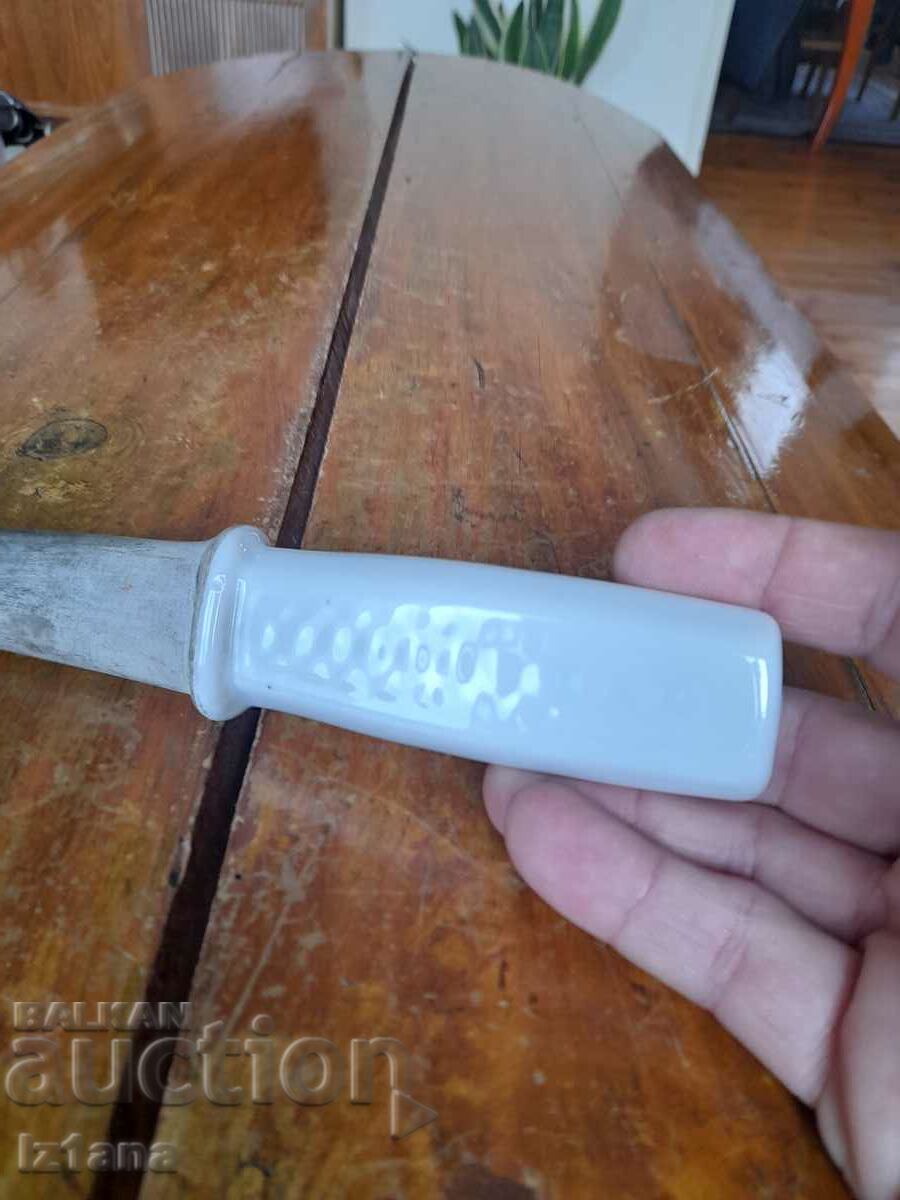 Old porcelain knife sharpener - 5 Old porcelain knife sharpener - 5