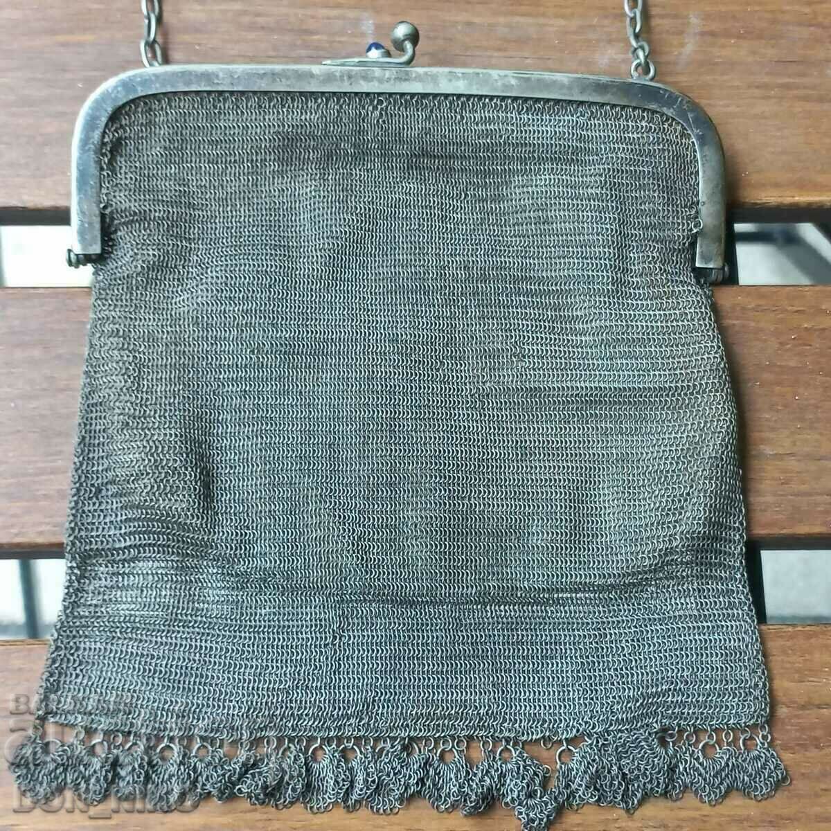 Knitted handbag, England 19th century