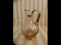 Brandy glass jug with gilding