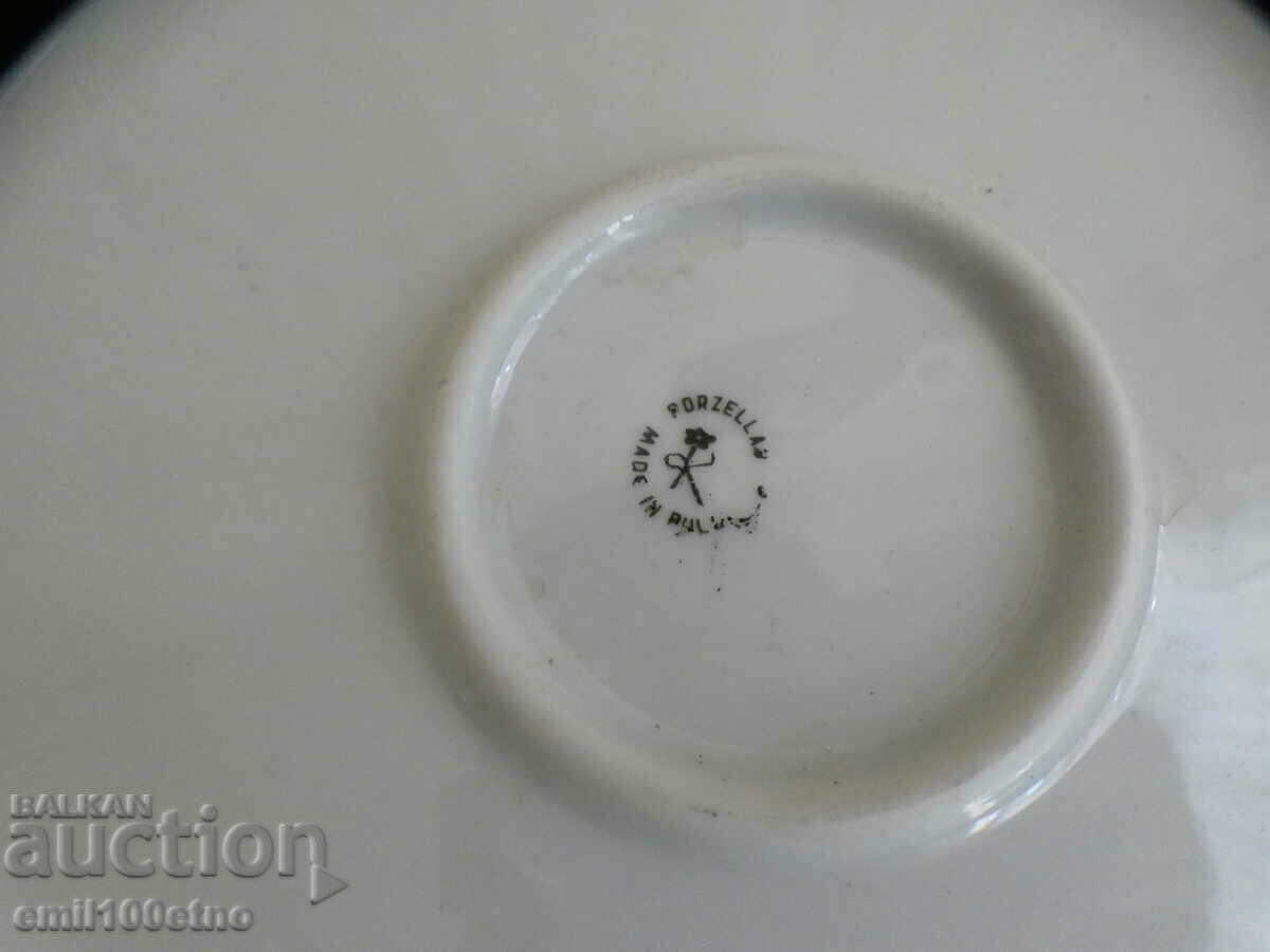 Large plate platter old Bulgarian porcelain Kitka Novi Pazar - 5 Large plate platter old Bulgarian porcelain Kitka Novi Pazar - 5