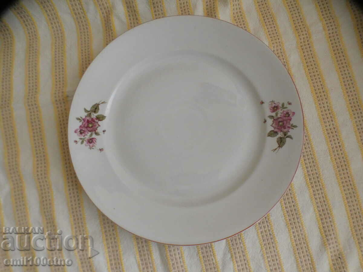 Large plate platter old Bulgarian porcelain Kitka Novi Pazar
