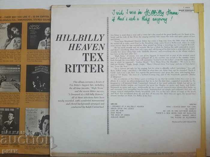 Tex Ritter – Hillbilly Heaven 1961 with price 25.00 BGN | € 12.78 Tex Ritter – Hillbilly Heaven 1961 with price 25.00 BGN | € 12.78