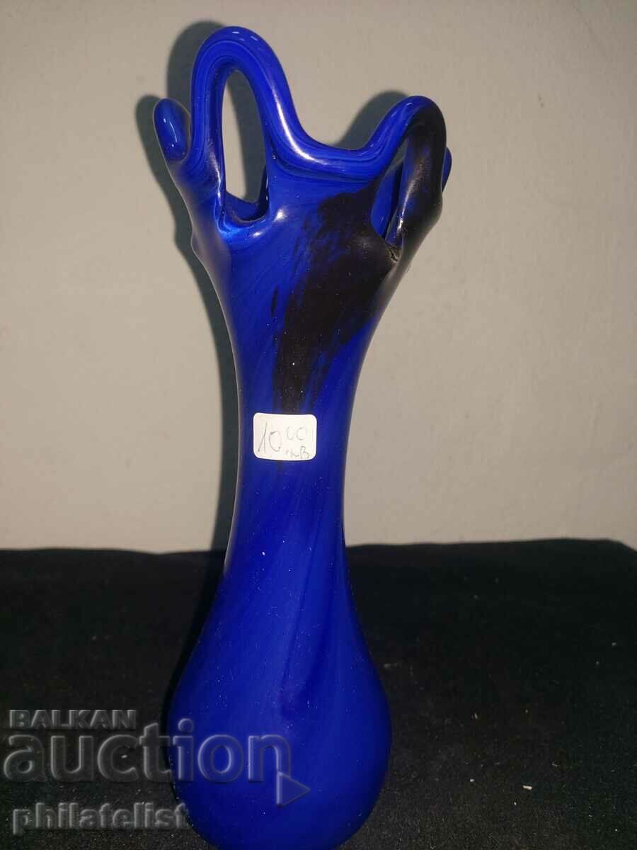 Vase - Blue glass #6