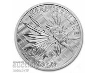 Silver 1 oz Lionfish. Tokelau 2022