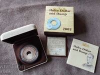 1 Silver Dollar 2003 Australia Holey Dollar and Dump oz