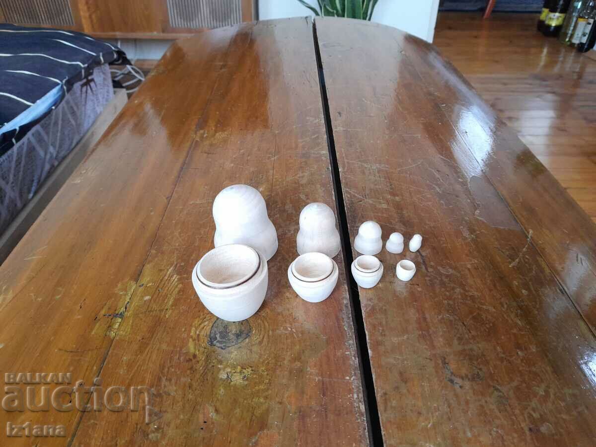 Auction  Old matryoshka dolls for drawing, coloring
