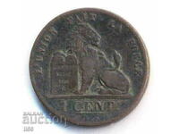 Belgia - 1 centime 1870