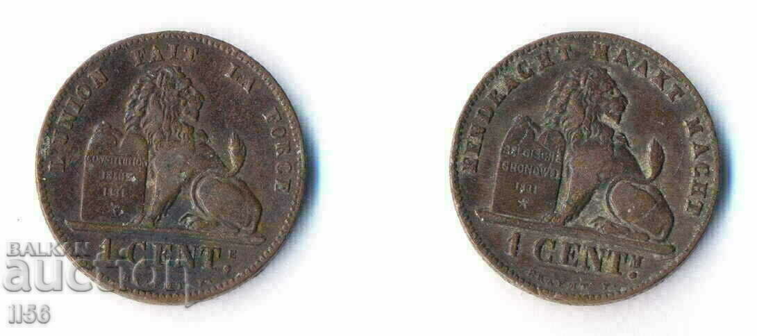 Belgia - 1 centime 1907 - grup de 2 buc. (Opțiuni)