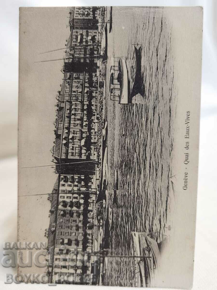 Παλιά καρτ ποστάλ της Γενεύης από τις αρχές του 20ου αιώνα.