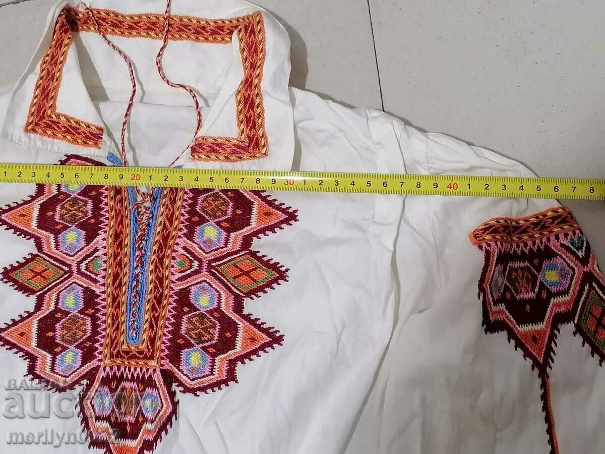 Children's woven shirt with Bulgarian embroidery folk costume embroidery - 5