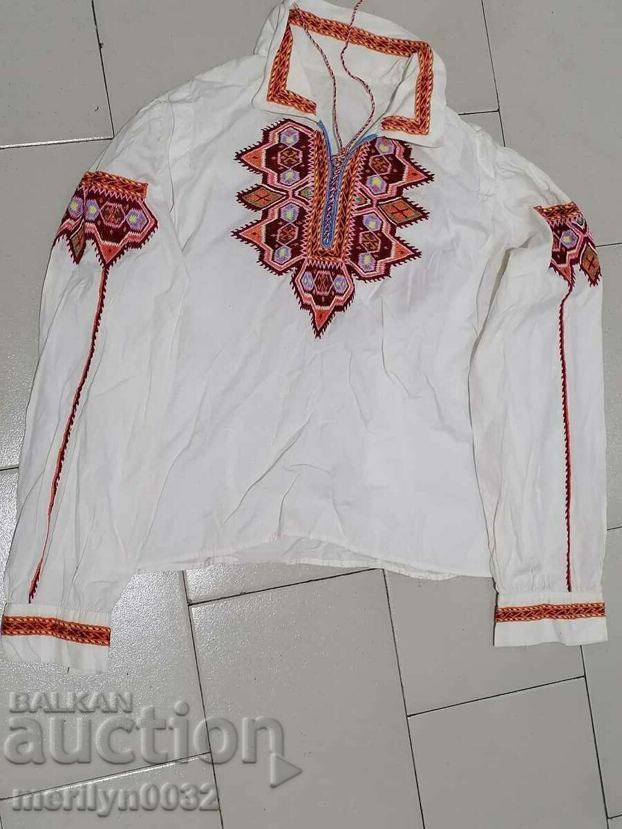 Children's woven shirt with Bulgarian embroidery folk costume embroidery Children's woven shirt with Bulgarian embroidery folk costume embroidery