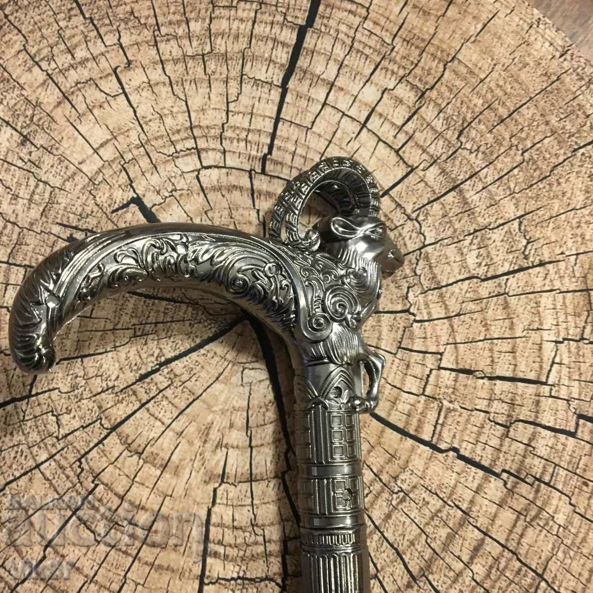 Cane with metal DRAGON handle and built-in dagger 29 cm with price 54.50 BGN | € 27.87 Cane with metal DRAGON handle and built-in dagger 29 cm with price 54.50 BGN | € 27.87