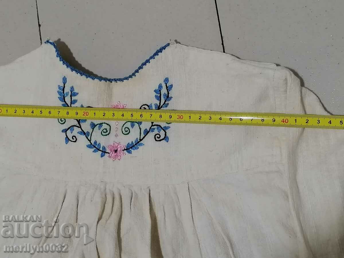 Old women's shirt with hand embroidery of chaise, costume, sukman - 5