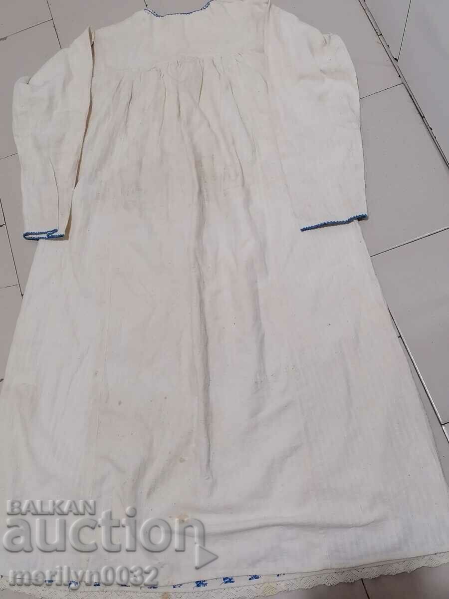 Old women's shirt with hand embroidery of chaise, costume, sukman - 6