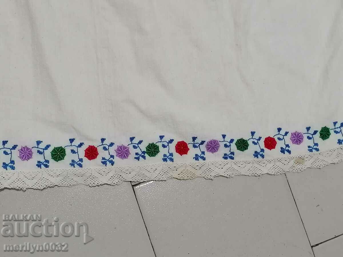 Old women's shirt with hand embroidery of chaise, costume, sukman - 7