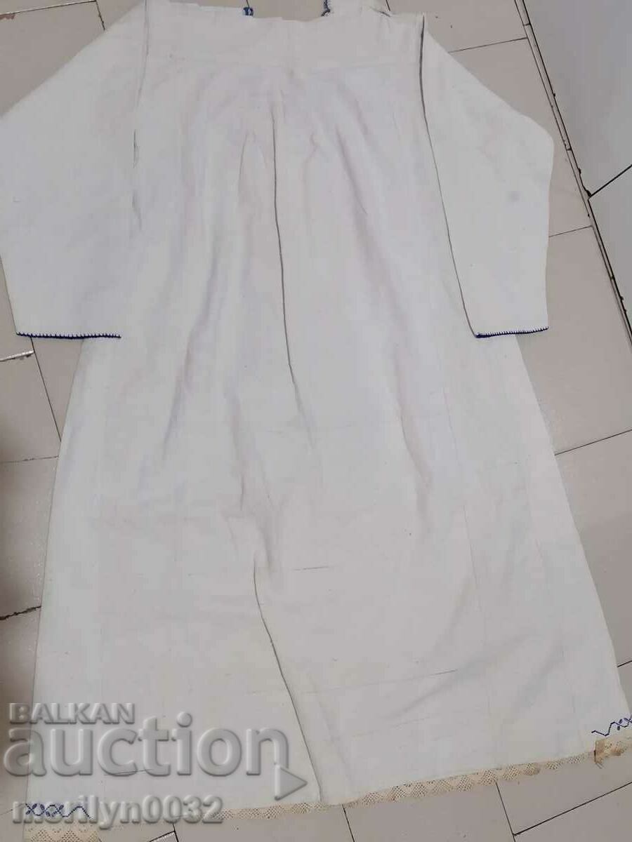 Old women's shirt with hand embroidery of chaise, costume, sukman - 5