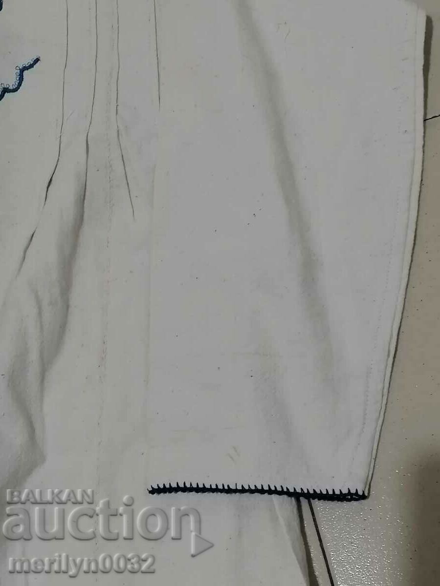 Old women's shirt with hand embroidery of chaise, costume, sukman - 7