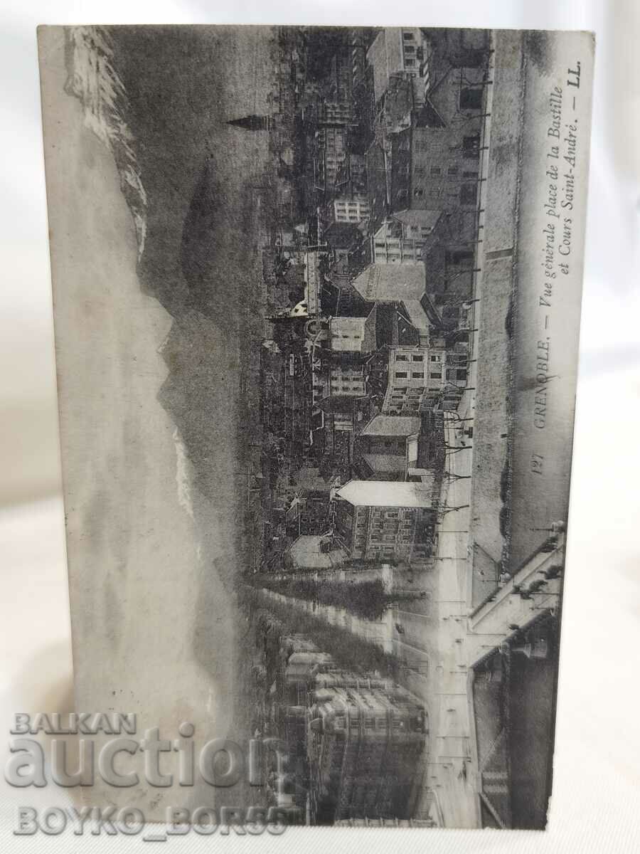 Παλιά ταχυδρομική κάρτα Γκρενόμπλ από τις αρχές του 20ου αιώνα.