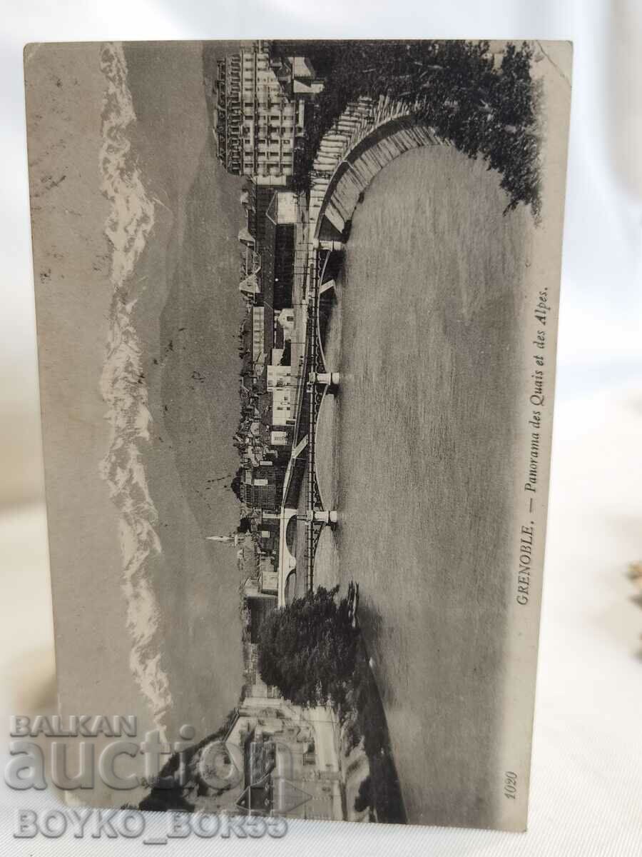 Carte poștală veche Grenoble, Franța Începutul secolului al XX-lea.