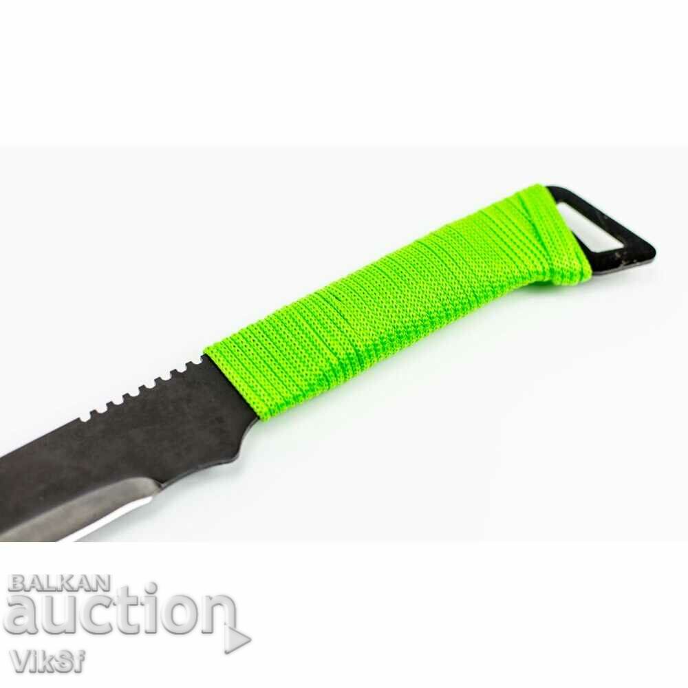 Machete massive large Zombie Apocalypse killer Green Handle - 7