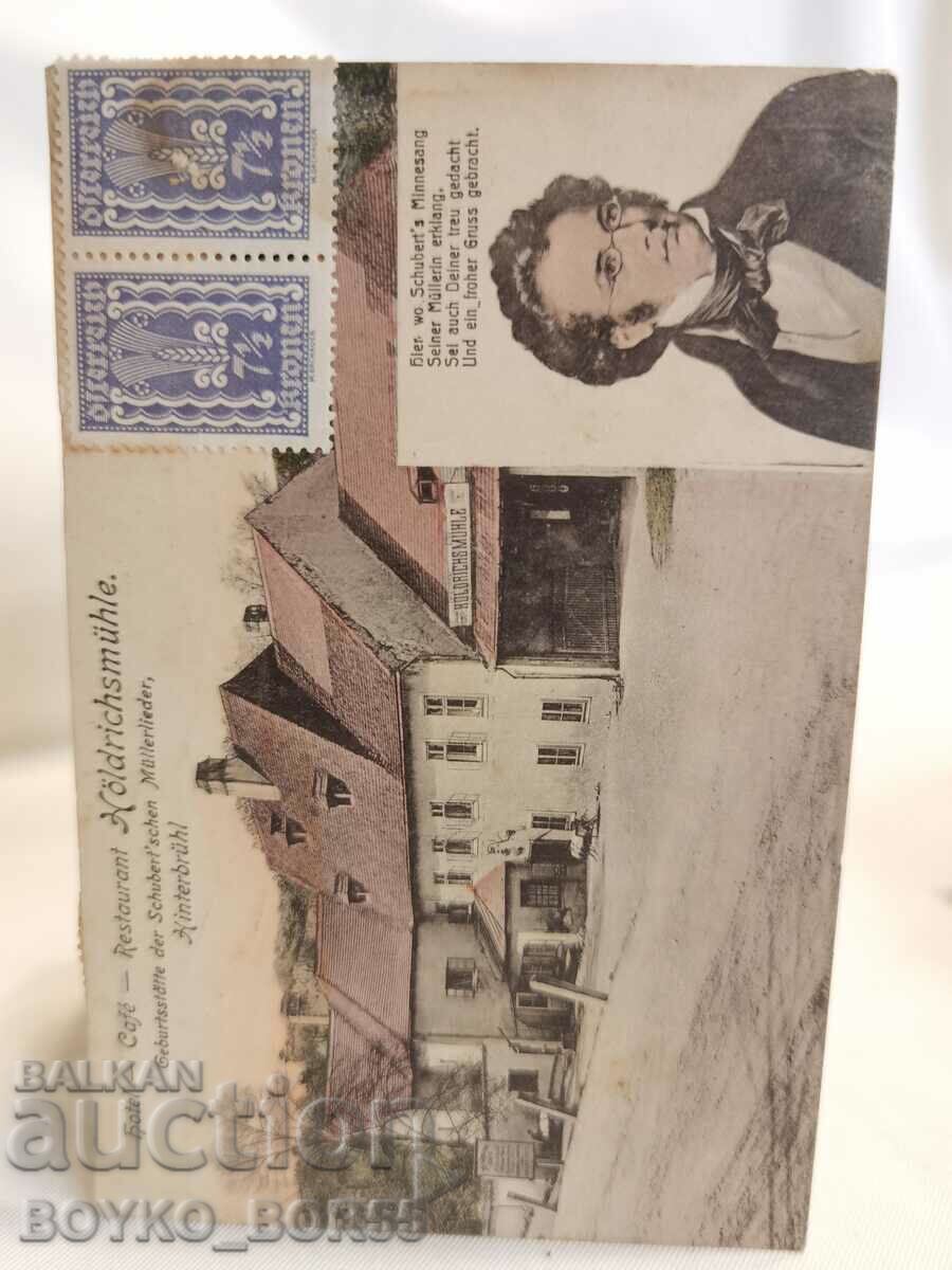 Carte poștală veche Viena Austria Începutul secolului XX