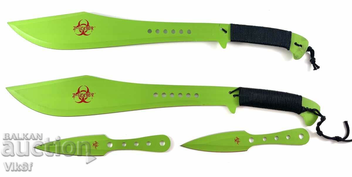 Machete massive large Zombie Apocalypse killer Green k-kt with price 107.50 BGN | € 54.96 Machete massive large Zombie Apocalypse killer Green k-kt with price 107.50 BGN | € 54.96