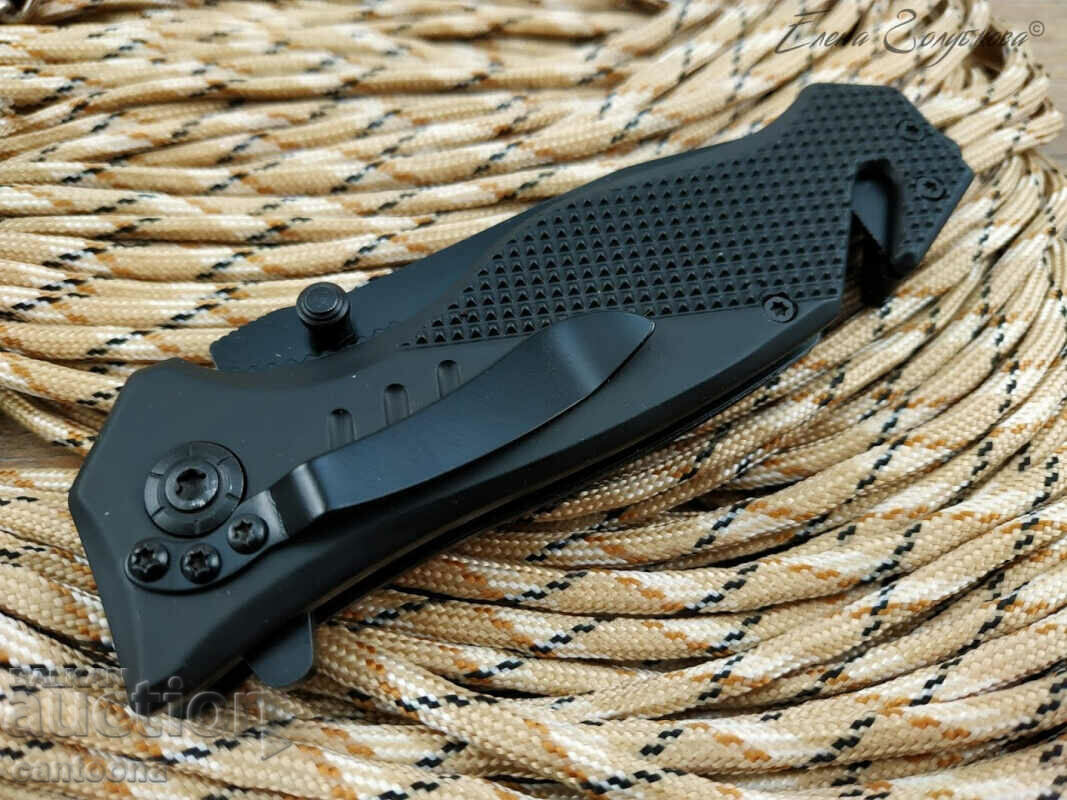 Auction Folding semi-automatic knife BOKER B075 - black, 210/89 Auction Folding semi-automatic knife BOKER B075 - black, 210/89