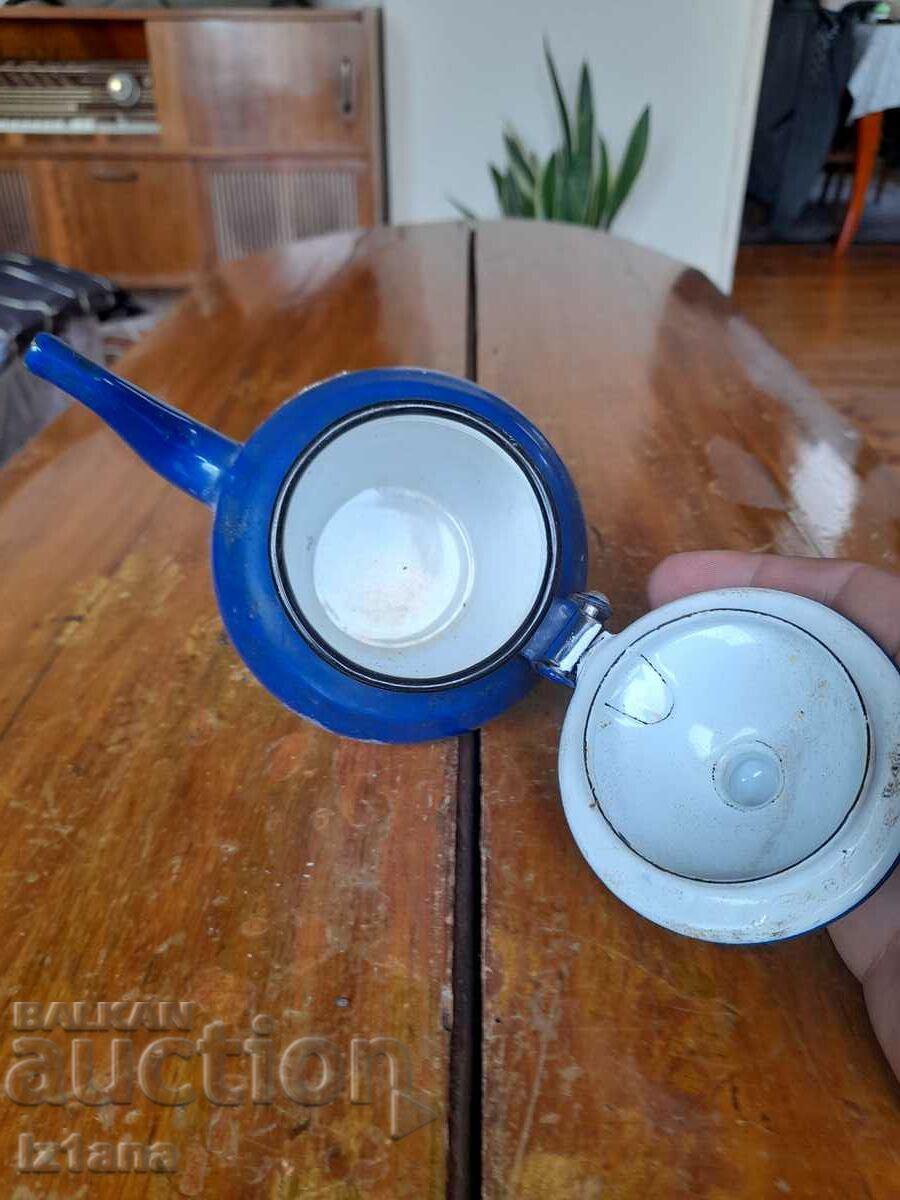 Old enamel teapot - 5 Old enamel teapot - 5