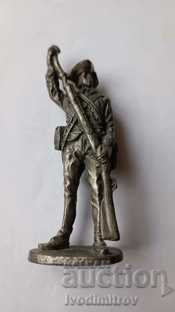 Metal figurine of an American soldier - height 950 mm